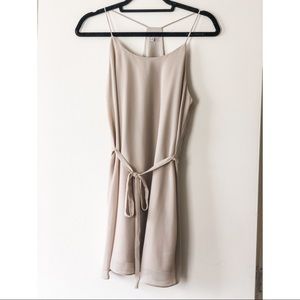 Spaghetti strap dress.